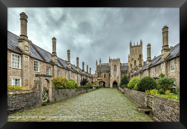 Vicars' Close in Wells Framed Print by Jim Monk