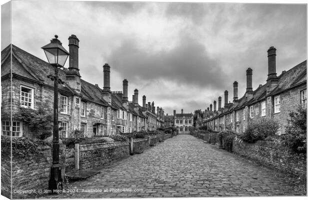 Historic Vicars' Close in Wells Canvas Print by Jim Monk