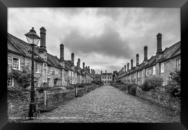 Historic Vicars' Close in Wells Framed Print by Jim Monk