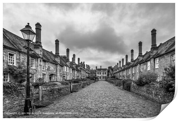 Historic Vicars' Close in Wells Print by Jim Monk