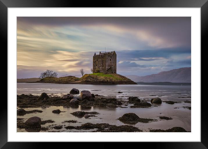 Castle Stalker, Scotland Framed Mounted Print by Andrew Briggs