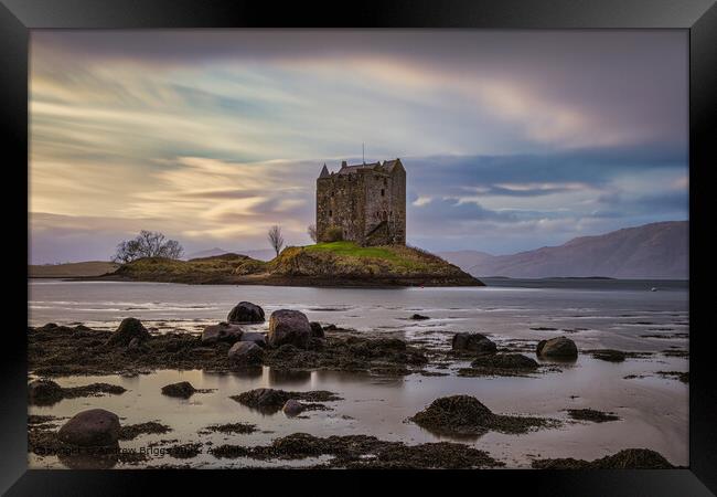 Castle Stalker, Scotland Framed Print by Andrew Briggs