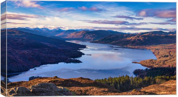 A view from the summit of Ben A'an, Scotland Canvas Print by Andrew Briggs
