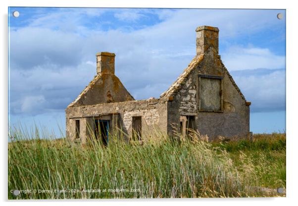 Moine House Acrylic by Darrell Evans