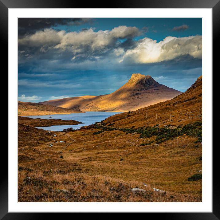 Stac Pollaidh in the North West Highlands of Scotland. Framed Mounted Print by Andrew Briggs