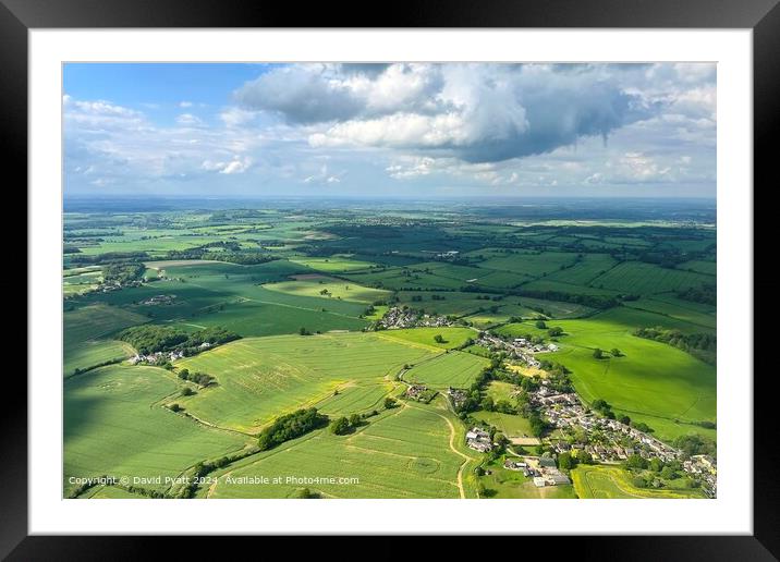 English Countryside Summer View Framed Mounted Print by David Pyatt