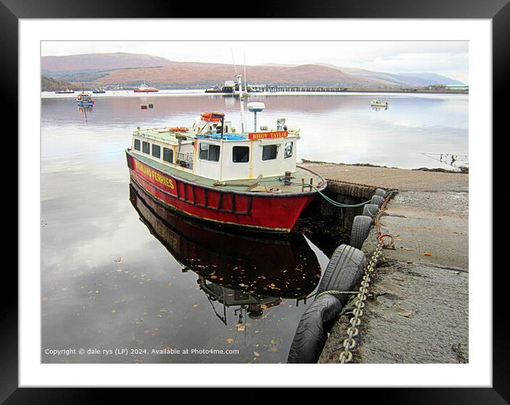 this stunning low lite light is wonderful FORT WILLIAM Framed Mounted Print by dale rys (LP)
