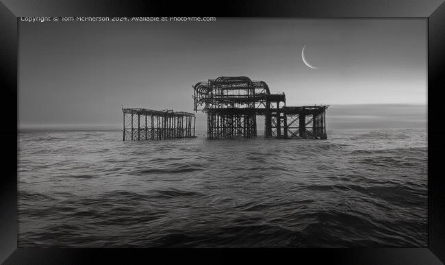 The West Pier, Brighton, England. Framed Print by Tom McPherson