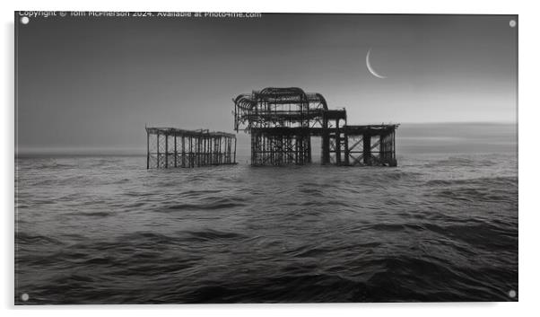 The West Pier, Brighton, England. Acrylic by Tom McPherson