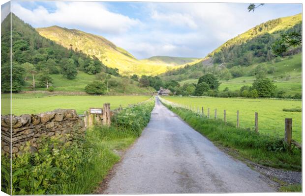 Glencoyne Farm, Cumbria Canvas Print by Steve Smith