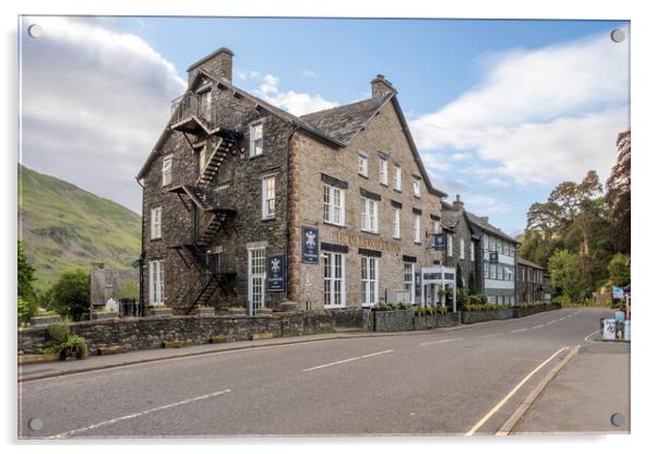 The Ullswater Inn Acrylic by Steve Smith