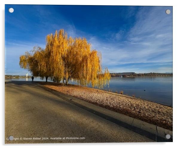 Lake Burley Griffin 1, Canberra, Australia Acrylic by Steven Ralser