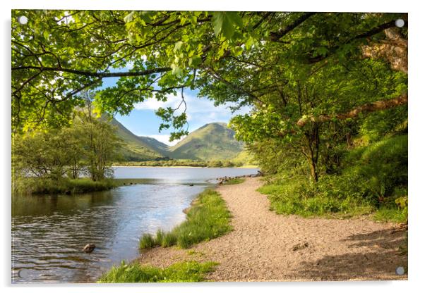 Brothers Water Lake District Acrylic by Steve Smith