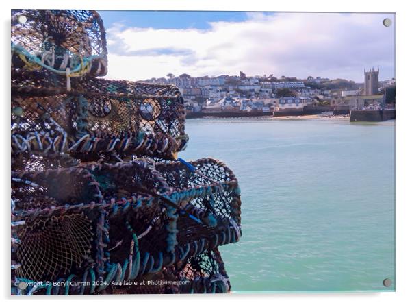 St Ives Cornwall  Acrylic by Beryl Curran