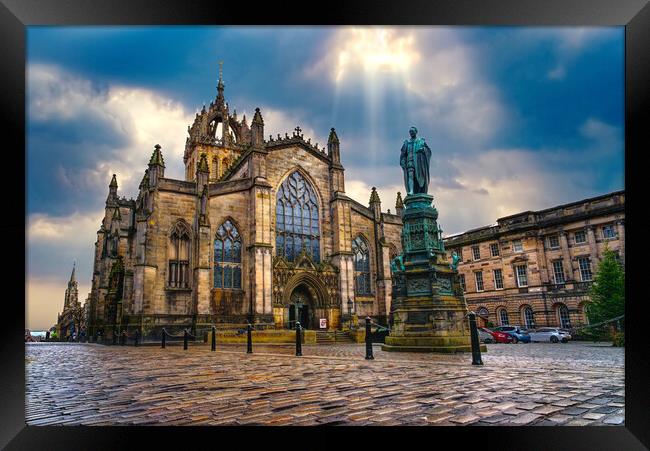 St Giles Cathedral Edinburgh Framed Print by Alison Chambers