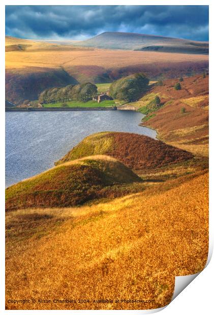 Wessenden Reservoir  Print by Alison Chambers