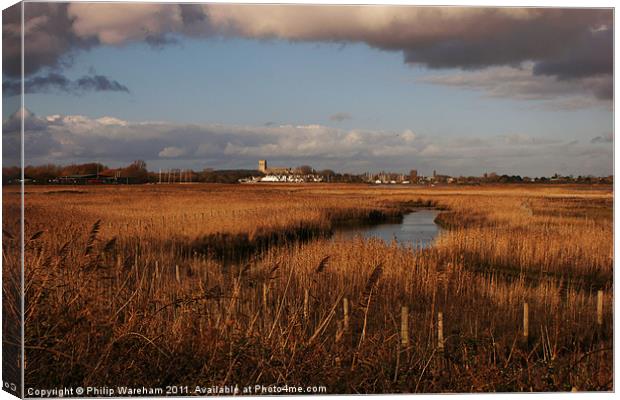 Towards the Priory Canvas Print by Phil Wareham