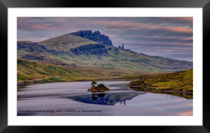 Loch Fada and The Storr, Isle of Skye, Scotland. Framed Mounted Print by Andrew Briggs