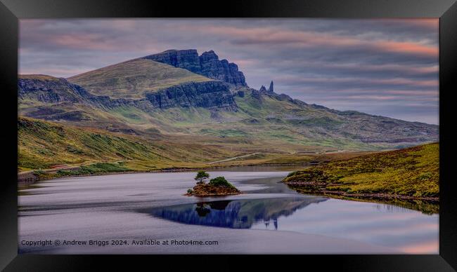 Loch Fada and The Storr, Isle of Skye, Scotland. Framed Print by Andrew Briggs