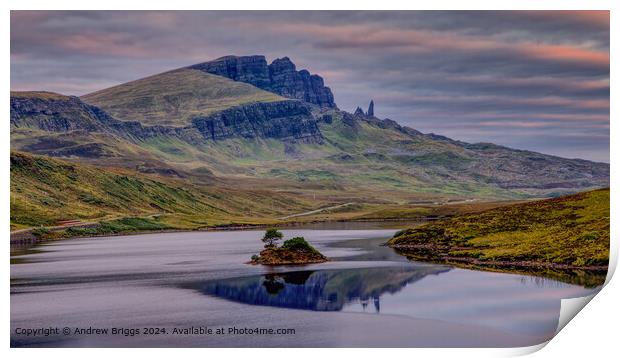 Loch Fada and The Storr, Isle of Skye, Scotland. Print by Andrew Briggs