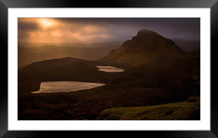 Trotternish Ridge sunrise, Isle of Skye, Scotland. Framed Mounted Print by Andrew Briggs