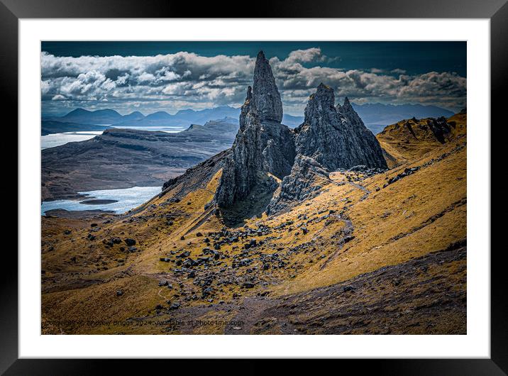 The Old Man of Storr on the Isle of Skye, Scotland Framed Mounted Print by Andrew Briggs