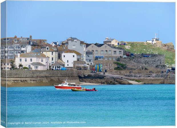 St Ives Cornwall  Canvas Print by Beryl Curran