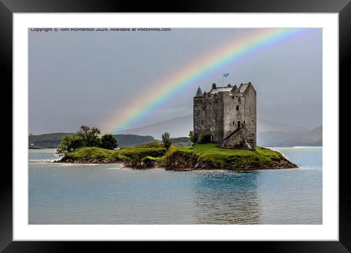 Castle Stalker Scotland Framed Mounted Print by Tom McPherson