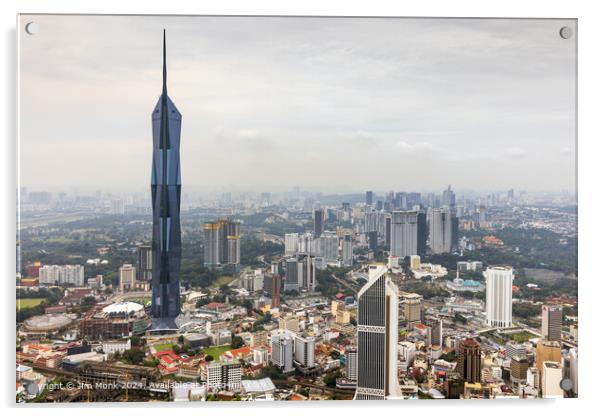 Kuala Lumpur Cityscape Acrylic by Jim Monk