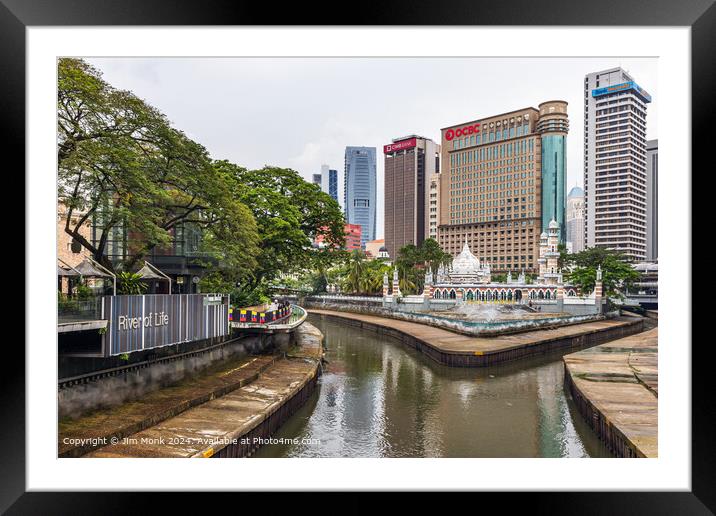 The River of Life Kuala Lumpur Framed Mounted Print by Jim Monk