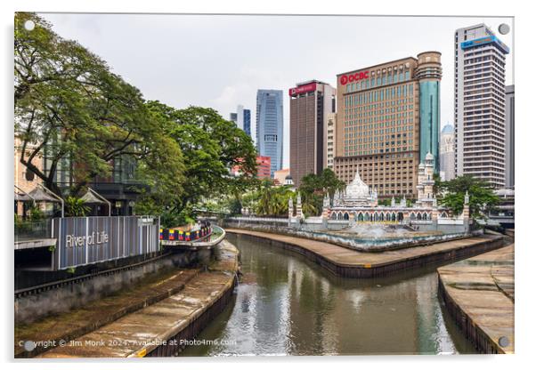 The River of Life Kuala Lumpur Acrylic by Jim Monk