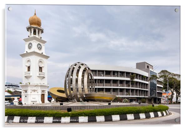 Georgetown, Penang Acrylic by Jim Monk