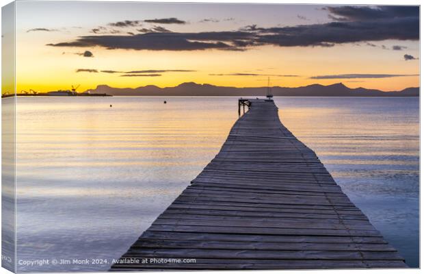 Bay of Alcudia Sunrise Canvas Print by Jim Monk