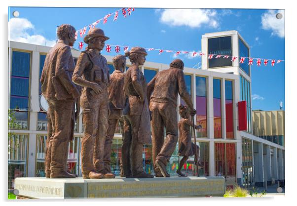 Barnsley Reverence Statue Acrylic by Alison Chambers