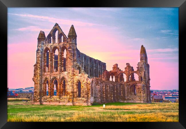 Whitby Abbey Framed Print by Alison Chambers