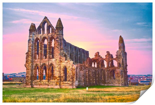 Whitby Abbey Print by Alison Chambers