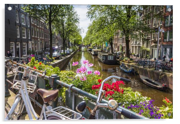 Pretty Bloemgracht canal Acrylic by Jason Wells