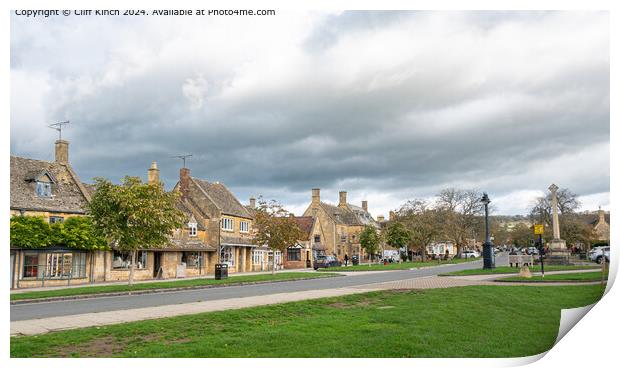 The Cotswold village of Broadway Print by Cliff Kinch