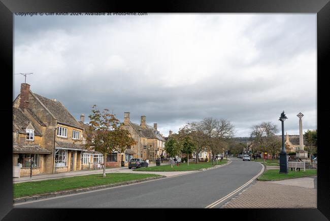 Cotswold village of Broadway Framed Print by Cliff Kinch