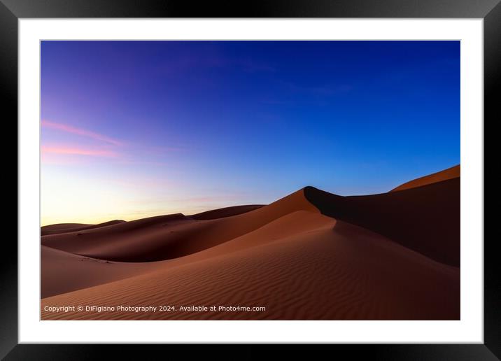 Erg Chebbi Sunset Framed Mounted Print by DiFigiano Photography