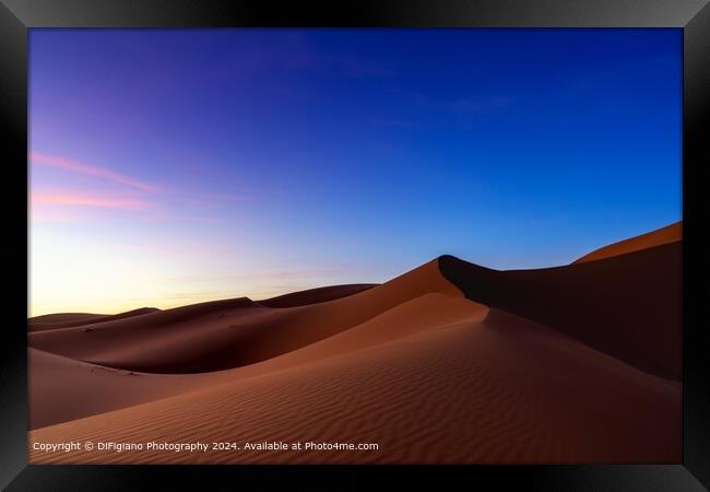 Erg Chebbi Sunset Framed Print by DiFigiano Photography