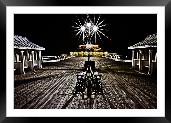 Cromer Pier at Night 2 Framed Mounted Print by Paul Macro