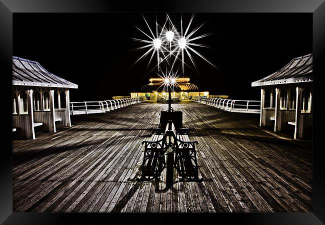 Cromer Pier at Night 2 Framed Print by Paul Macro