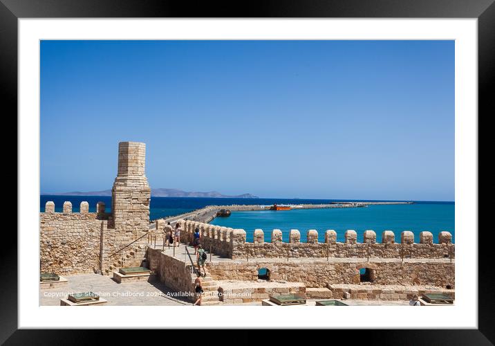 View from the fort Framed Mounted Print by Stephen Chadbond