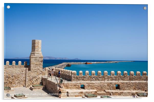 View from the fort Acrylic by Stephen Chadbond