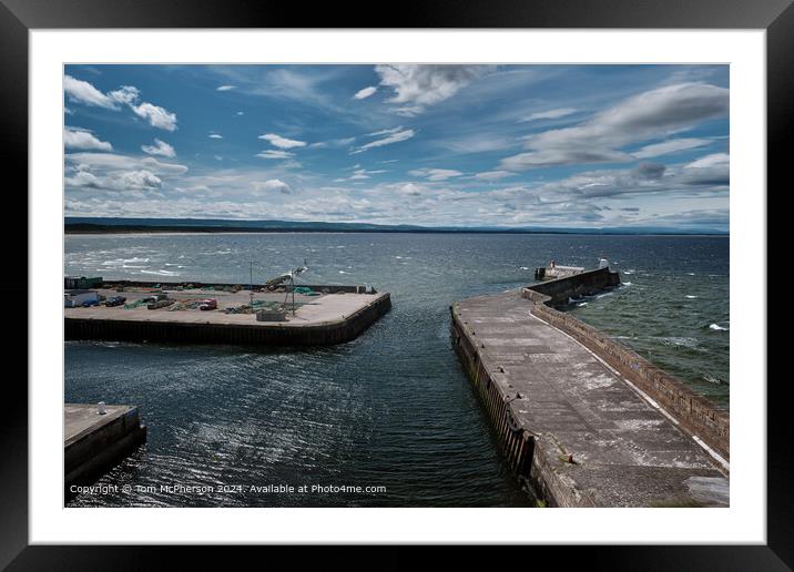 Burghead harbour  Framed Mounted Print by Tom McPherson