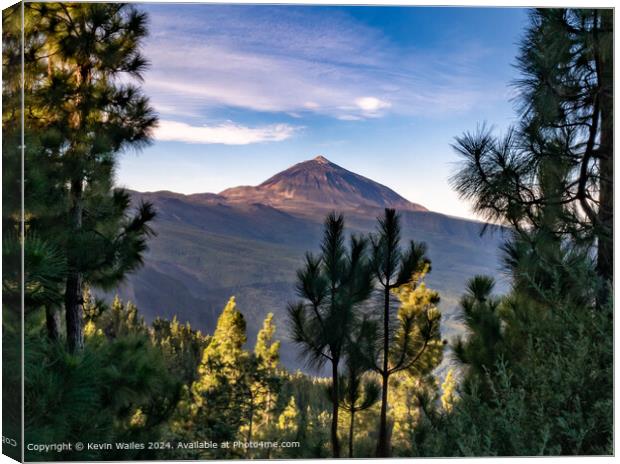 Mount Tiede on Tenerife Canvas Print by Kevin Wailes