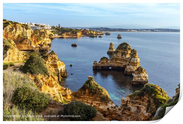 Praia do Camilo Algarve Print by Jim Monk