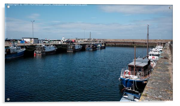 Burghead harbour  Acrylic by Tom McPherson