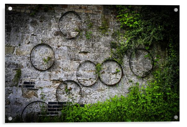 Wall Hoops Acrylic by Alan Sinclair